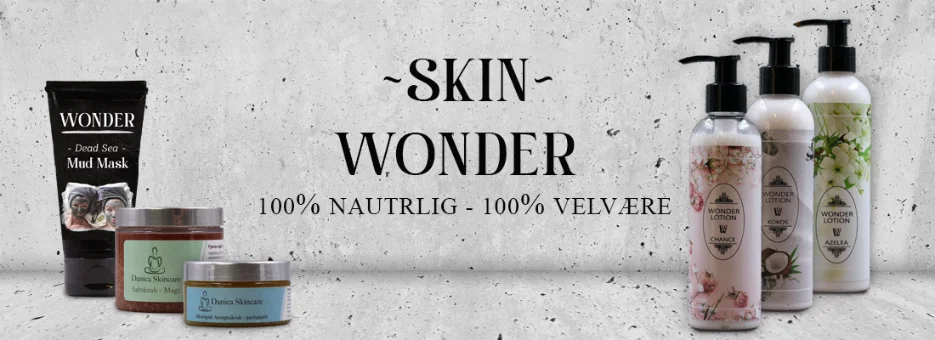 Skin Wonder Banner - Naturlig hudpleje med dybdegående effekt.